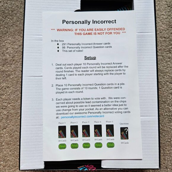 Personally Incorrect Adult 18+ Game - Board Game - Great Condition - Picture 9 of 10